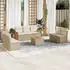 vidaXL Garten-Sofagarnitur 8-tlg. mit Kissen, Poly Rattan, Grau (3259967)