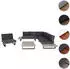 Mendler HWC-H54 Garten-Lounge-Set Akazienholz/Aluminium, Spun Poly, grau (HWC-H54)