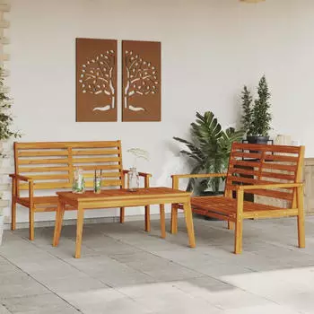 vidaXL Garten-Lounge-Set 5-tlg. Massivholz Akazie (3211803)