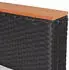 vidaXL Garten-Lounge-Set 5-tlg. Poly Rattan Schwarz mit Auflagen (42997)