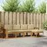 vidaXL Outdoor-Sofagarnitur 5-tlg. Akazien-Massivholz Natur/Beige (3366261)