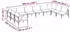 vidaXL Gartenlounge-Set mit Kissen, 10-tlg., Stahl, Schwarz (3379012)