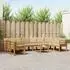 vidaXL Outdoor-Sofagarnitur mit Kissen 11-tlg., Natur/Beige (3367076)