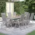 vidaXL Garten-Essgruppe 9-tlg. Massivholz Akazie (3079652)