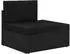 vidaXL Garten-Lounge-Set 9-tlg. mit Kissen, Poly Rattan, Schwarz (3067138)