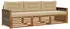 vidaXL Outdoor-Sofagarnitur mit Kissen, 3-tlg., Natur/Beige (3382961)