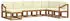 vidaXL Outdoor-Sofagarnitur mit Kissen 8-teilig, Natur/Creme (3366828)