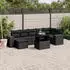 vidaXL Gartenlounge-Set 8-tlg. mit Kissen, Poly Rattan, Grau (3269320)