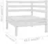vidaXL Garten-Lounge-Set 10-tlg. Weiß Massivholz Kiefer (3083425)