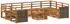 vidaXL Gartenlounge-Set Massivholz Akazie, 8-tlg (3384855)