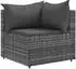 vidaXL Garten-Lounge-Set 7-tlg. mit Kissen Poly Rattan Braun (3308149)