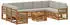 vidaXL Gartenlounge-Set Massivholz Akazie, 8-tlg (3384867)