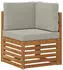 vidaXL Gartenlounge-Set Massivholz Akazie, 8-tlg (3384867)
