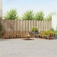 vidaXL Outdoor-Sofagarnitur 8 pcs Natur Massivholz Akazie