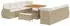 vidaXL Garten-Sofa-Set 11-teilig mit Kissen und Stauraum, Beige, Poly-Rattan (3361856)