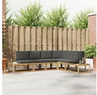 vidaXL Outdoor-Sofagarnitur 4 St&uuml;ck Wei&szlig; und Anthrazit Polyester