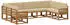 vidaXL Outdoor-Sofagarnitur 9-tlg. Akazienholz Natur/Beige (3385539)