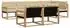 vidaXL Outdoor-Sofagarnitur mit Kissen, 7-tlg., weiß und beige (3388775)