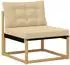 vidaXL Outdoor-Sofagarnitur mit Kissen, 7-tlg., weiß und beige (3388775)