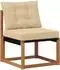 vidaXL Outdoor-Sofagarnitur mit Kissen, 5-tlg., natur/beige (3381933)