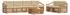 vidaXL Outdoor-Sofagarnitur mit Kissen, 7-tlg., natur und beige (3373078)