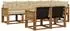 vidaXL Outdoor-Sofagarnitur mit Kissen, 7-tlg., natur/beige (3382021)