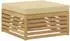 vidaXL Gartenlounge-Set 6-tlg., Akazienholz, weiß/beige (3390938)