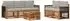 vidaXL Gartenlounge-Set mit Kissen, 6-tlg., Akazien-Massivholz (3384022)