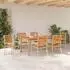 vidaXL Garten-Essgruppe 7-tlg., beige, Akazien-Massivholz (3365522)