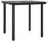 vidaXL Garten-Essgruppe 3-tlg. mit Kissen, Polyrattan, grau (3212360)