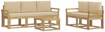 vidaXL Outdoor-Sofa-Set 6-teilig (3387247)
