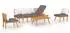vidaXL Garten-Lounge-Set 4-tlg. mit Kissen, Akazien-Massivholz (3087010)