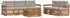 vidaXL Outdoor-Sofagarnitur mit Kissen, 6-tlg., natur und hellgrau (3373006)