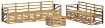 vidaXL Gartenlounge-Set Massivholz Akazie, 8-tlg. (3391524)