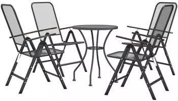 vidaXL Garten-Essgruppe 5-tlg. Streckmetall anthrazit (3084710)