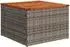 vidaXL Gartensofa-Set 7-teilig mit Kissen, Polyrattan, grau (3224899)