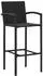 vidaXL Gartenbar-Set 5-tlg. schwarz Poly Rattan (3187654)