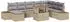 vidaXL Garten-Sofa-Set mit Stauraum 9-tlg., beige, Poly Rattan (3358834)