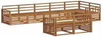 vidaXL Outdoor-Sofagarnitur 8 pcs Natur Massivholz Akazie