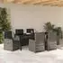 vidaXL Garten-Essgruppe 7-tlg. grau Poly-Rattan (3380958)