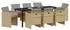 vidaXL Garten-Essgruppe 9-tlg., Poly-Rattan, beige (3380616)