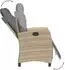 vidaXL Garten-Essgruppe 5-tlg. Poly Rattan mit Kissen, beige (3213019)