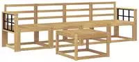 Outdoor-sofagarnitur 5 Pcs Wei&szlig; 59 X 59 X 37 Cm Vidaxl