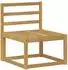 vidaXL Gartenlounge-Set 5-tlg., Akazienholz, weiß (3387218)