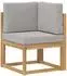 vidaXL Outdoor-Sofagarnitur 5-tlg., weiß und hellgrau, 59x59x37cm (3387595)