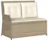 vidaXL Garten-Lounge-Set 6-tlg. mit Kissen, Poly Rattan, beige (3262614)
