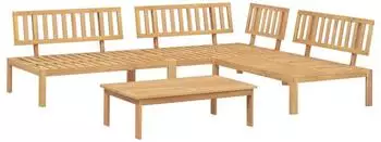vidaXL 4-tlg. Garten-Sofagarnitur aus Paletten, Akazien-Massivholz (3209303)