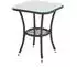 Svita Brooklyn Bistro Gartenlounge-Set 3-tlg. Rattan schwarz (91914)