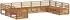 vidaXL Outdoor-Sofagarnitur 9-tlg. Akazienholz massiv, natur (3374129)