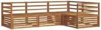 vidaXL Outdoor-Sofagarnitur 4 pcs Natur Massivholz Akazie
